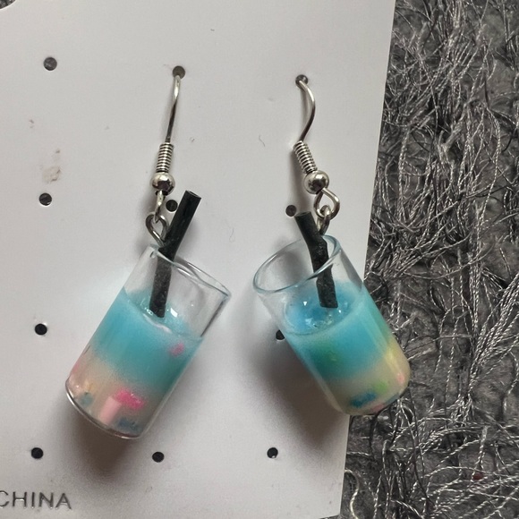 NWOT Mini Boba Tea Earrings! - Picture 10 of 11